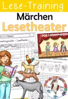 Vorschau - Unterrichtsreihen - Märchen - Lesetheater / Vorlesetheater - Lese-Training - differenziert und mit Bewertung - Deckblatt