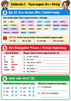 Vorschau - Arbeitsblätter - Französisch Klasse 7 Vertretungsstunde - Passé composé, avoir und être - Seite 2