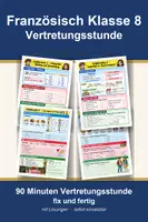 Vorschau - Arbeitsblätter - Französisch Klasse 8 Vertretungsstunde - Imparfait vs Passé composé - Deckblatt