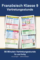 Vorschau - Arbeitsblätter - Französisch Klasse 7–10 – Grammatik, Alltag und Landeskunde: 8 Materialien für Vertretung und Wiederholung - Deckblatt