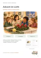 Vorschau - Unterrichtsreihen - Religion im Advent – 9 Stationen mit zwei Textlängen für Klasse 3/4 - Seite 1