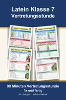 Vorschau - Arbeitsblätter - Latein Klasse 7 Vertretungsstunde - Fälle, Konsonantische Deklination - Deckblatt