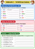 Vorschau - Arbeitsblätter - Latein Klasse 7 Vertretungsstunde - Perfektbildung und Perfekt-Übung - Seite 2
