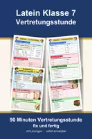Vorschau - Arbeitsblätter - Latein Klasse 7 Vertretungsstunde - Perfektbildung und Perfekt-Übung - Deckblatt