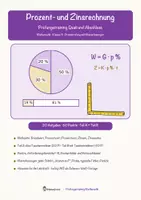 Vorschau - Arbeitsblätter - Prozent- und Zinsrechnung – Prüfungstraining Mathematik (Klasse 9) - Seite 2