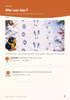 Vorschau - Arbeitsblätter - Tierspuren im Schnee Sachunterricht Klasse 3/4 | Arbeitsblätter 14 Seiten mit Lösungen | Fuchs, Hase, Vogel, Spuren lesen | Winter erforschen Teil 3 - Seite 3