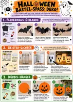 Vorschau - Mal- und Bastelvorlagen - 🎃 Halloween-Basteln: 3 gruselig-schöne Deko-Ideen mit Schritt-für-Schritt-Anleitungen und Bastelvorlagen - Seite 1