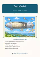 Vorschau - Arbeitsblätter - Das Luftschiff – Lesespurgeschichte mit Rätselaufgaben (Klasse 8) - Seite 1