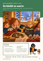 Vorschau - Arbeitsblätter - Wärme und Kleidung Sachunterricht Klasse 3/4 | Arbeitsblätter 14 Seiten mit Lösungen | Isolieren, Zwiebelprinzip, Versuch mit Thermometer | Winter erforschen Teil 4 - Seite 1