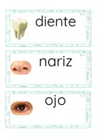 Vista previa - Tarjetas / Manipulativos - Lecto-escritura minúscula de imprenta (cuerpo humano) - página 3