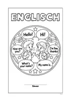 Vorschau - Mal- und Bastelvorlagen - Deckblatt Englisch mit Mandalamotiv - Seite 3