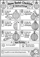 Vorschau - Mal- und Bastelvorlagen - Weihnachten basteln Klasse 3 Klasse 4 | Weihnachtskugeln | Christbaumkugeln Kunst Vertretungsstunde - Seite 3