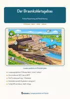 Vorschau - Arbeitsblätter - Der Braunkohletagebau – Lesespurgeschichte mit Rätselaufgaben (Klasse 8) - Seite 1