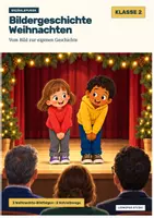 Vorschau - Arbeitsblätter - Bildergeschichten Klasse 2 im Paket: Schulalltag, Winter, Weihnachten (Erzählspuren) - Seite 1