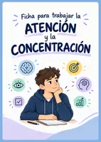 Vista previa - Hojas de trabajo - Ficha para trabajar la atención y la concentración - Portada