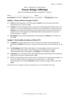 Vorschau - Test - 7 Biologie-Klausuren EF – Zellbiologie, Biomembran, Zellzyklus, Enzymatik & Zellatmung | mit Erwartungshorizonten (NRW) - Seite 1