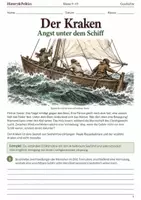 Vorschau - Arbeitsblätter - Kraken Arbeitsheft Klasse 9-10 Sagen und Seefahrt - Deckblatt