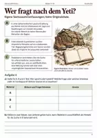 Vorschau - Arbeitsblätter - Yeti Arbeitsheft Klasse 9-10 Spuren und Erzählungen - Seite 3