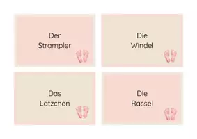 Vorschau - Aufgabenkarten - Wortschatzkarten-Babys und ihre Welt - Seite 2