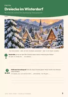 Vorschau - Arbeitsblätter - Dreiecke Mathematik Klasse 5/6 | Arbeitsblätter 16 Seiten mit Lösungen | Dreiecksarten nach Seiten und Winkeln, Seiten messen, Dreieck zeichnen, Tanne basteln | Sterne, Tannen, Vielecke Teil 1 - Seite 3