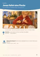 Vorschau - Arbeitsblätter - Achsensymmetrie Mathematik Klasse 5/6 | Arbeitsblätter 16 Seiten mit Lösungen | Spiegelachsen finden, Figuren ergänzen, schräge Achsen, Faltschnitt Schneeflocke | Sterne, Tannen, Vielecke Teil 2 - Seite 3
