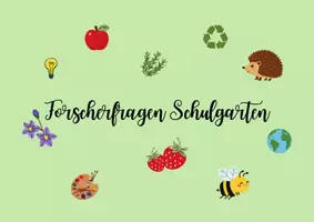 Vorschau - Poster - Forscherfragen Schulgarten - Deckblatt
