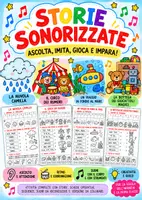 anteprima - Esercizi - STORIE SONORIZZATE - Ascolta, imita, gioca e impara! - Pagina di copertina