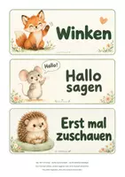 Vorschau - Bildkarten - Ankommen darf leise sein - 4 Begrüßungskarten für die Kita - Deckblatt