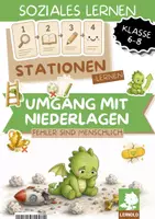Vorschau - Unterrichtsreihen - Umgang mit Fehlern & Niederlagen Unterrichtsmaterial Klasse 5 6 7 8 9 10 | Arbeitsblätter, Stationenlernen, Ritual, Kurzgeschichten & Vertretungsstunde | Themenpaket für eine gute Fehlerkultur - Seite 1