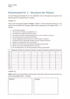Vorschau - Klassenarbeiten - Klassenarbeit Bausteine der Materie inkl. Checklist; EWH und Nachschreiberalternative - Deckblatt