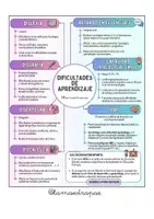 Vista previa - Refuerzo / NEE / Materiales de apoyo - Dificultades de Aprendizaje (DEA) - Infografía - página 1