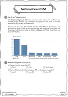 Vorschau - Arbeitsblätter - Wirtschaftsmacht USA – Wirtschaftsräume und Bruttoinlandsprodukt im Diagramm | GPG Klasse 8 - Seite 1