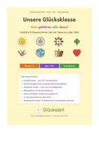 Vorschau - Arbeitsblätter - Glücksklasse DaZ/VKL: Poster, Portfolio & Glücksklee - Deckblatt