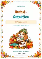 Vorschau - Aufgabenkarten - Herbst-Detektive – 32 Aufgabenkarten - Seite 1