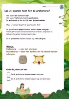 Voorbeeld - De prehistorie - eerste leerjaar - Pagina 3