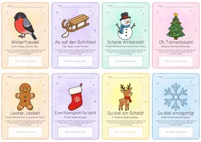 Vorschau - Bildkarten - Ferientüte Weihnachtsferien - Gesprächsanlass & Weihnachtsgrüße - Seite 2
