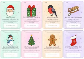 Vorschau - Bildkarten - Ferientüte Weihnachtsferien - Gesprächsanlass & Weihnachtsgrüße - Seite 3