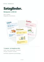 Vorschau - Arbeitsblätter - Materialpaket Satzglieder: Lernposter und Übungskartei - Seite 1