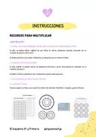 Vista previa - Tarjetas / Manipulativos - RECURSOS PARA MULTIPLICAR INQUIETOS - página 1