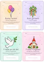 Vorschau - Bildkarten - Ferientüte Pfingstferien - Gesprächsanlass & Pfingstgrüße - Seite 3