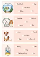 Vorschau - Arbeitsblätter - Schüttelsätze Haustiere - zweifach differenziert, 3 Lineaturen - Seite 2