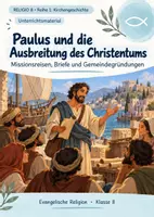 Vorschau - Unterrichtsreihen - RELIGIO 8 – Kirchengeschichte | Paulus und die Ausbreitung des Christentums - Deckblatt