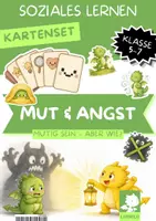 Vorschau - Bildkarten - Mutmachkarten Klasse 5 6 7 | Kartenset mit 8 Mut-Werkzeugen, Angst-Situationen & Gedanken-Memory | Spiele Soziales Lernen vor Referaten und Schulwechsel - Deckblatt