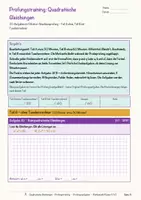 Vorschau - Arbeitsblätter - Quadratische Gleichungen – Prüfungstraining Mathematik (Klasse 9) - Seite 3
