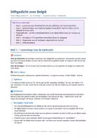 Voorbeeld - Stiftgedicht over België: poëzie (3e–4e leerjaar) - Pagina 1