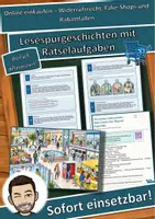 Vorschau - Arbeitsblätter - Online einkaufen – Widerrufsrecht, Fake-Shops und Rabattfallen – Lesespurgeschichte mit Rätselaufgaben (Klasse 8) - Deckblatt