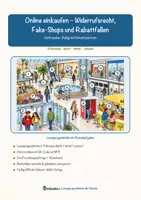 Vorschau - Arbeitsblätter - Online einkaufen – Widerrufsrecht, Fake-Shops und Rabattfallen – Lesespurgeschichte mit Rätselaufgaben (Klasse 8) - Seite 1