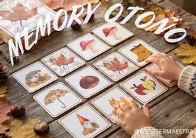 Vista previa - Tarjetas / Manipulativos - JUEGO MEMORIA OTOÑO @ELEGISERMAESTRA - Portada