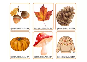 Vista previa - Tarjetas / Manipulativos - JUEGO MEMORIA OTOÑO @ELEGISERMAESTRA - página 2