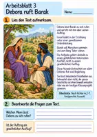 Vorschau - Arbeitsblätter - Debora macht Mut | Religion Klasse 4 Arbeitsblätter | Evangelische Religionslehre | 10 Arbeitsblätter als PDF - Seite 3